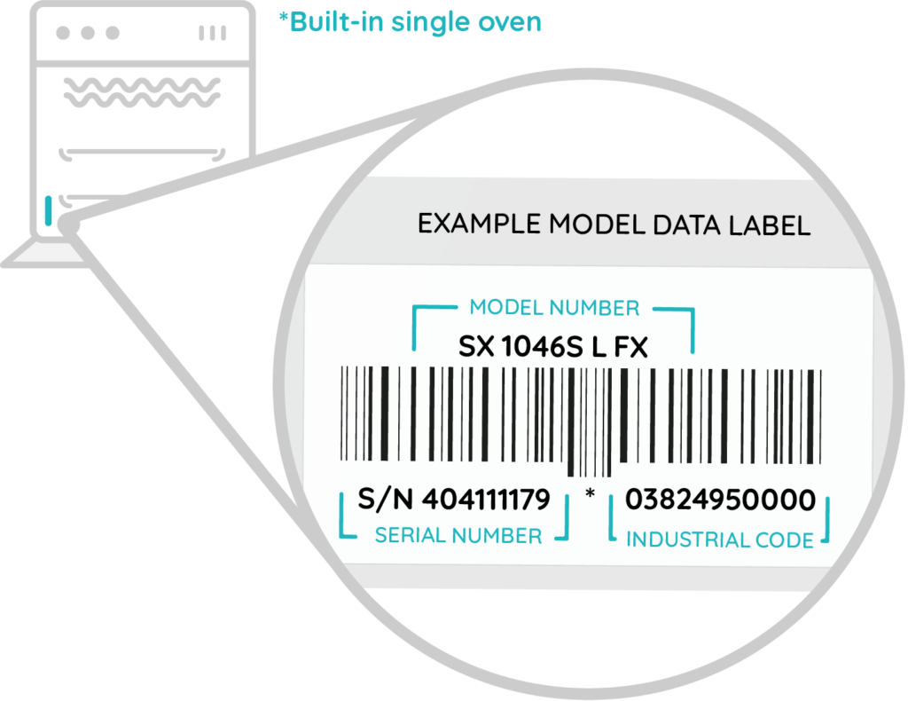 Oven Model Number Location
